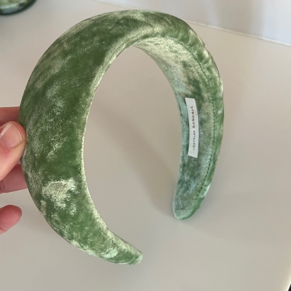 Loeffler Randall Green Velvet headband - Picture 2 of 4